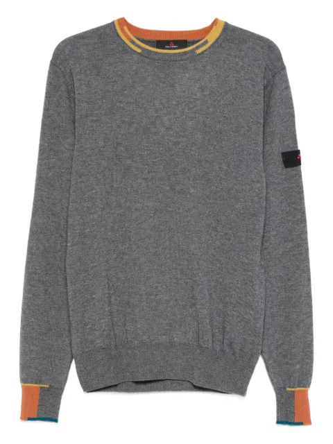 Peuterey Marlon 04 ribbed crew neck sweater Grey PEU569399011947