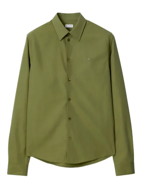 Burberry regular fit cotton poplin shirt Green 8122154