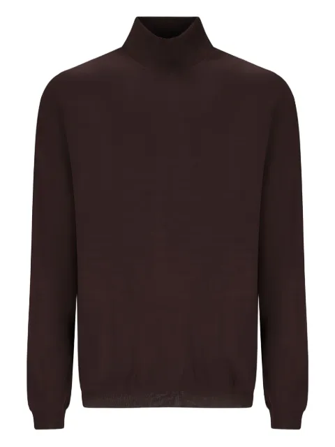 GOES BOTANICAL ribbed turtleneck sweater Brown 114