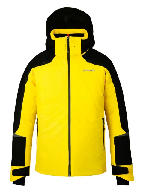 PHENIX hooded zip-fastening ski jacket Yellow M25OT13