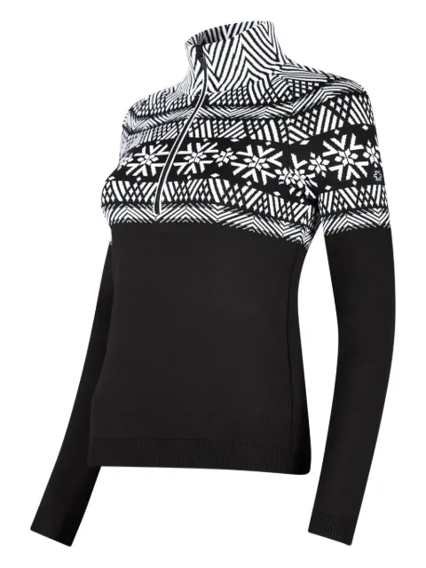 NEWLAND geometric-design sweater Black N46717
