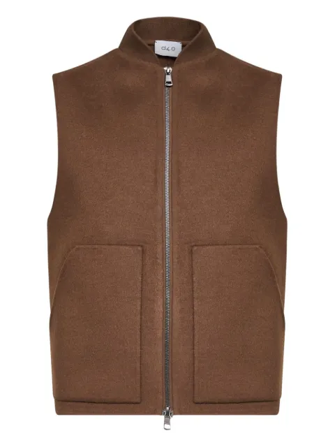 D4.0 patch-pocket gilet Brown D1JFW25260004M041