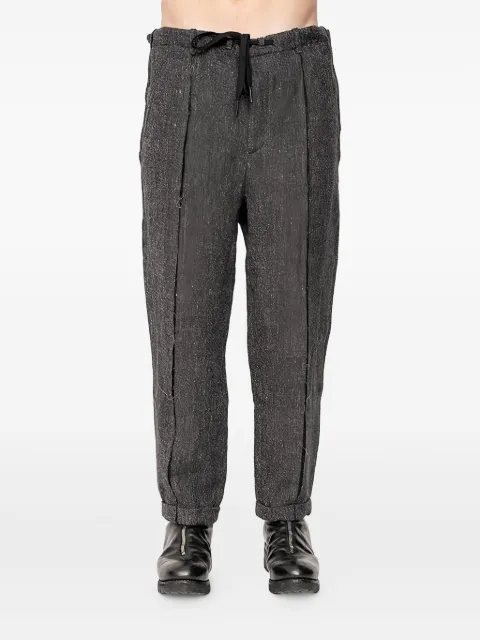 Andrea Ya'aqov drawstring-waist trousers Grey 25MSAP46