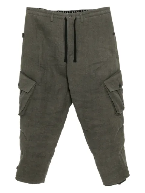 Yohji Yamamoto striped trousers Grey HLP27808