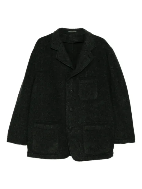 Yohji Yamamoto x MASSES herringbone wool jacket Black MLJ91144