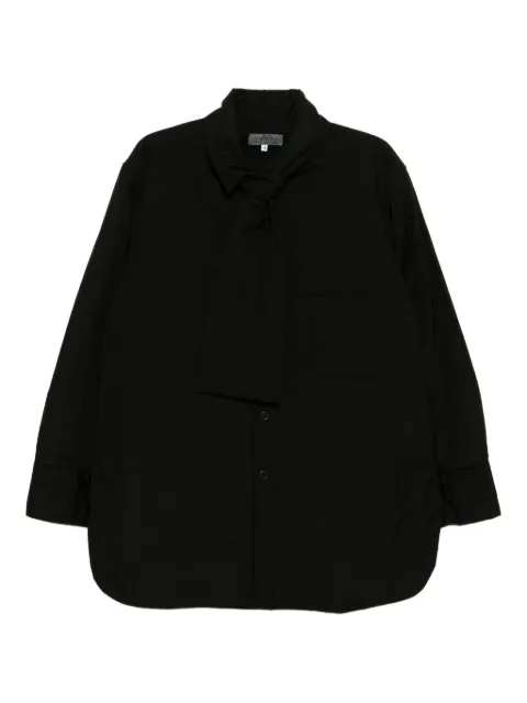 Yohji Yamamoto broad stole padded jacket Black HLB29028