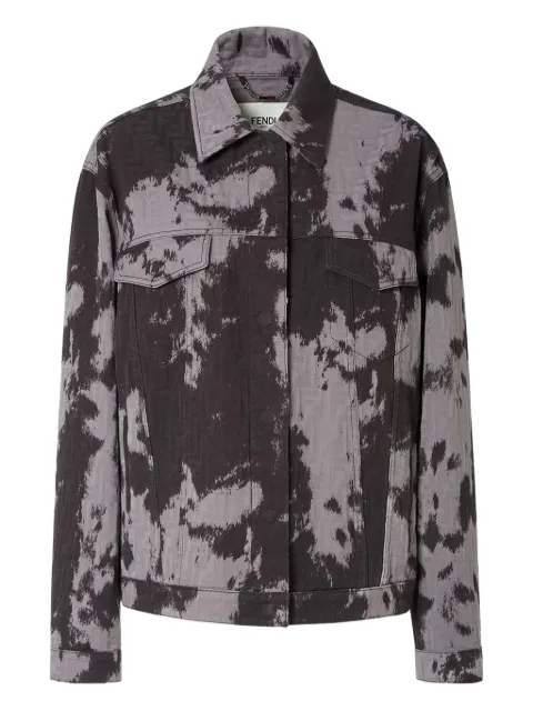 FENDI ff motif flap pocket jacket Grey FLF798AVF5