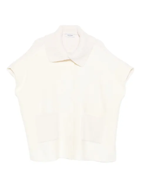 Gran Sasso ribbed-collar jacket White 1320325003002