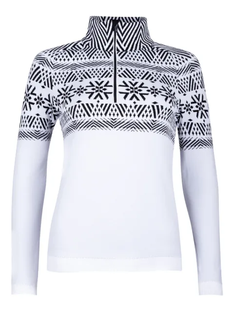 NEWLAND geometric-pattern sweater White N46717