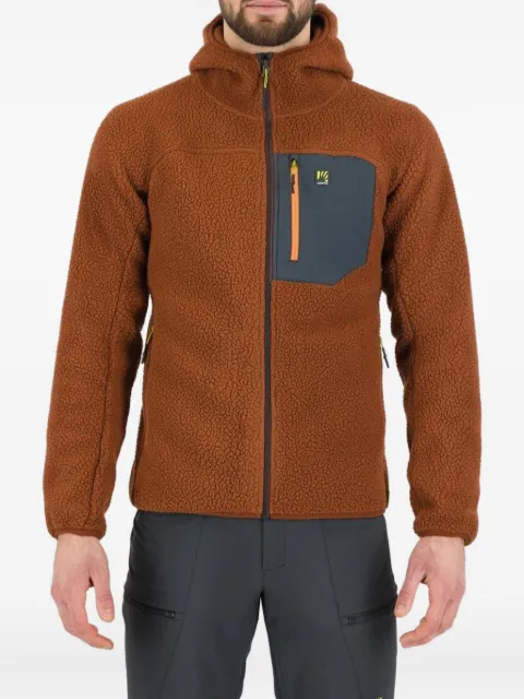 KARPOS zip-fastening hoodie Brown 2531077