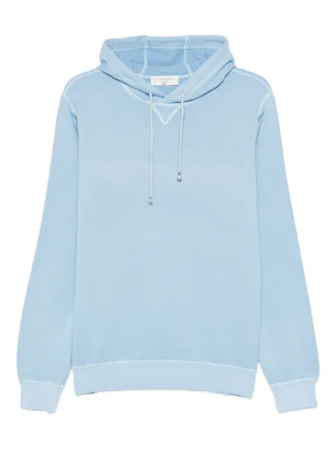 Filippo De Laurentiis drawstring-fastening cotton hoodie Blue HOML3A