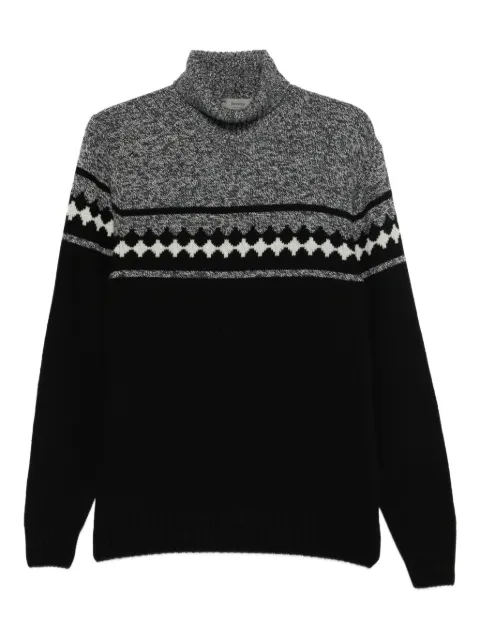 Ferrante patterned roll-neck sweater Black 54U30820