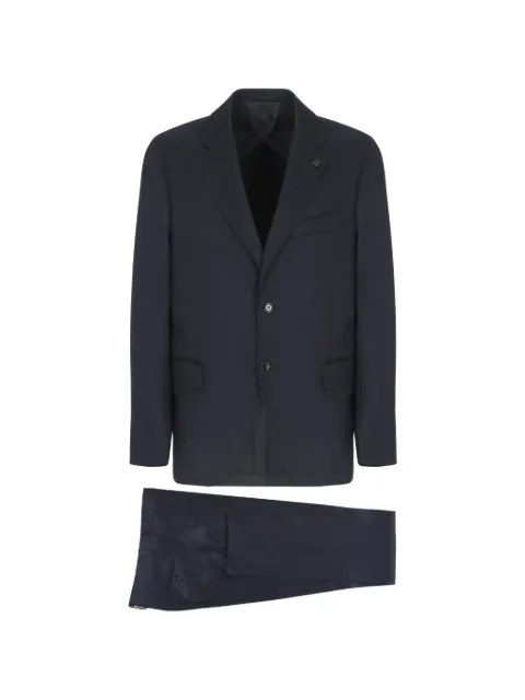 Lardini button suit Blue CN445AEAAIF65412850
