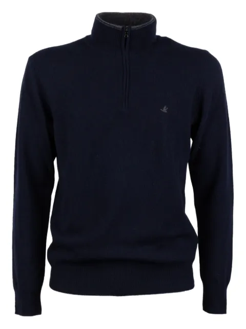BROOKSFIELD half-zip sweater Blue 203EK039V0032