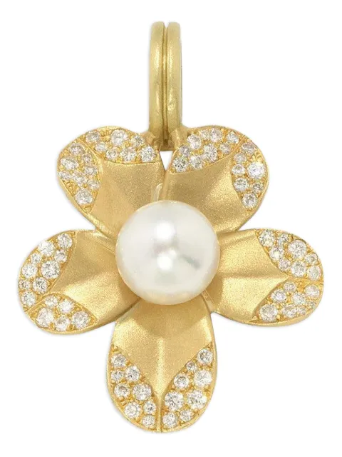 Irene Neuwirth 18K yellow gold diamond pearl pendant Gold P1223AK18PVDB