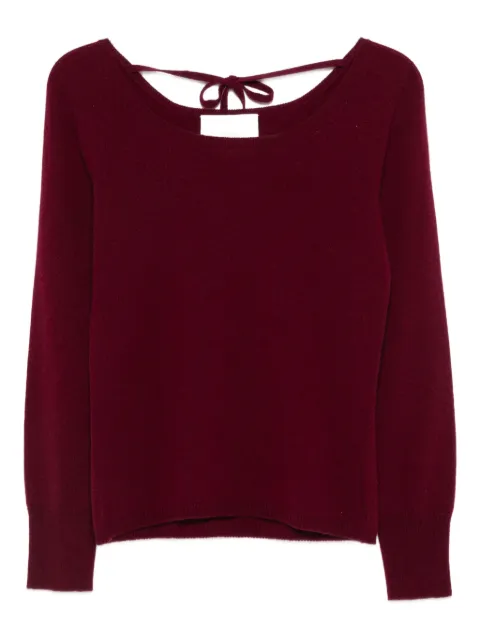 Vanisè tie-back knitwear Red V54610