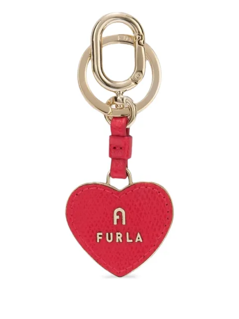 Furla Camelia heart logo keyring Red WR00434AME0001007