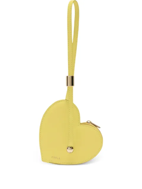 Furla small Laura heart leather coin case Yellow WP00586ARE0001007