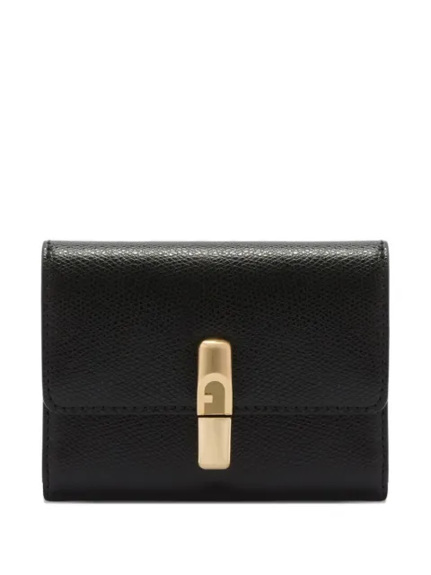 Furla small Iride grained wallet Black WP00564ARE0001007