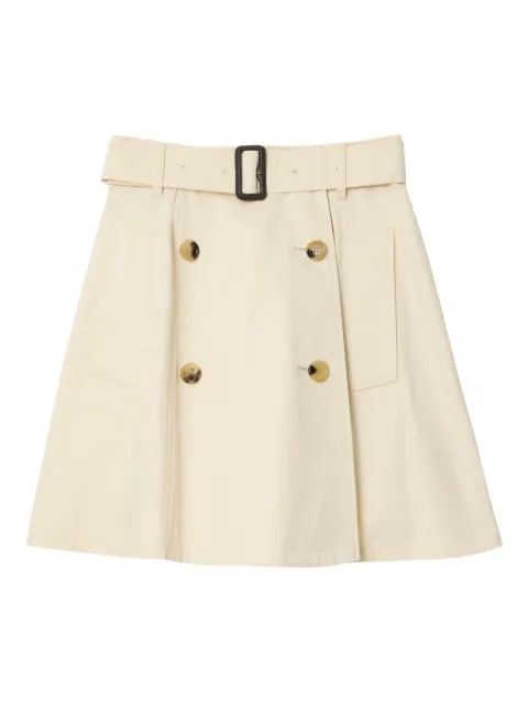 Burberry gabardine trench mini skirt Neutrals 8117978
