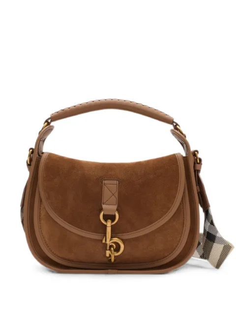 Burberry small B-clip cross body bag Brown 8120779