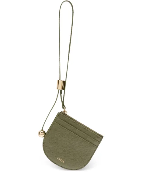 Furla small Laura Sfera leather card holder Green WP00512ARE0001007