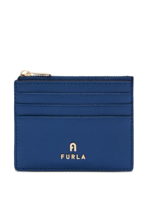 Furla Camelia textured card case Blue WP00388ARE0001007