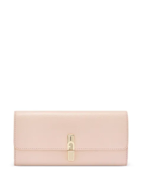 Furla XL Iride textured flap continental wallet Pink WP00591ARE0001007