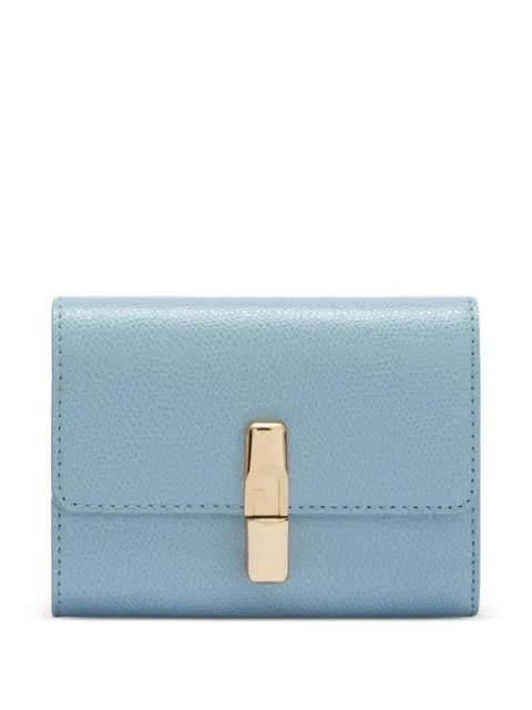 Furla small compact leather wallet Blue WP00564ARE0001007