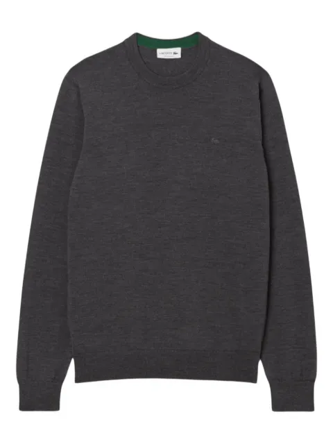 Lacoste crew-neck merino-wool sweater Grey AH1969