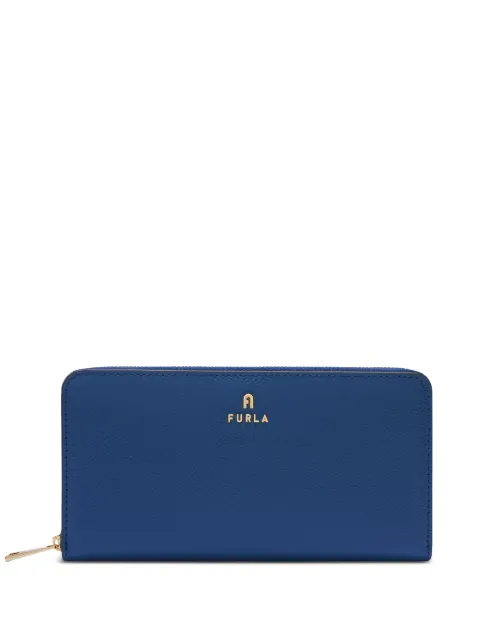 Furla XL Camelia zip-around logo wallet Blue WP00322ARE0001007