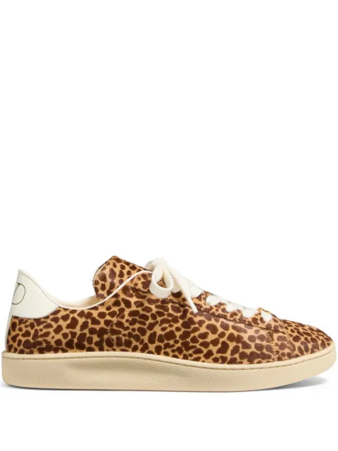 Valentino Garavani Royco calf-hair sneakers Brown YS0K34IFP
