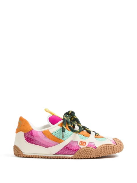 Valentino Garavani Amphibia sneaker in rubberised calfskin and split leather Pink WS0NB8SBU
