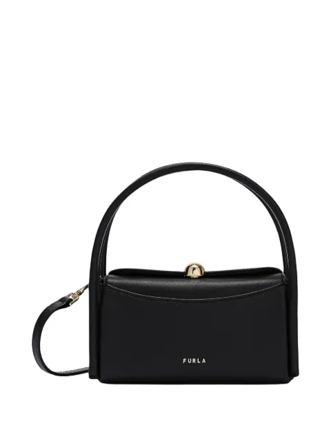 Furla mini Nicole calf leather tote bag Black WE00893BX4296