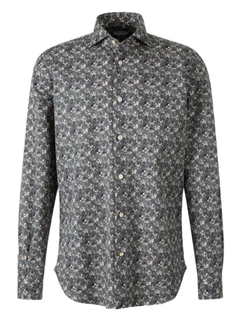 Vincenzo Di Ruggiero floral-print buttoned shirt Grey 3G15CYZ4YYFIRENZE26014