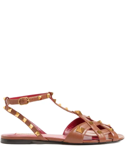 Valentino Garavani Studdy kidskin sandals Brown WS0NN3JYW