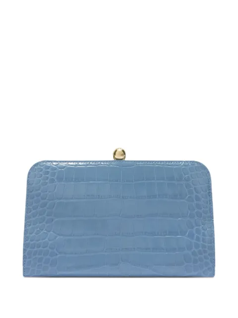 Furla Alba crocodile-texture clutch Blue WB01901BX42551007