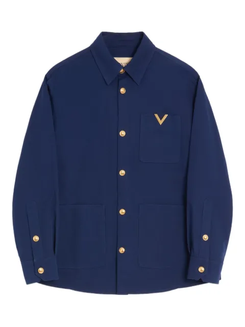 Valentino Garavani cotton shirt jacket Blue VCIO11ALS