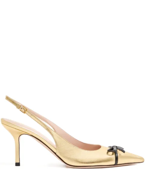 Valentino Garavani Bepointy slingback pumps Gold WS0LQ1BPY