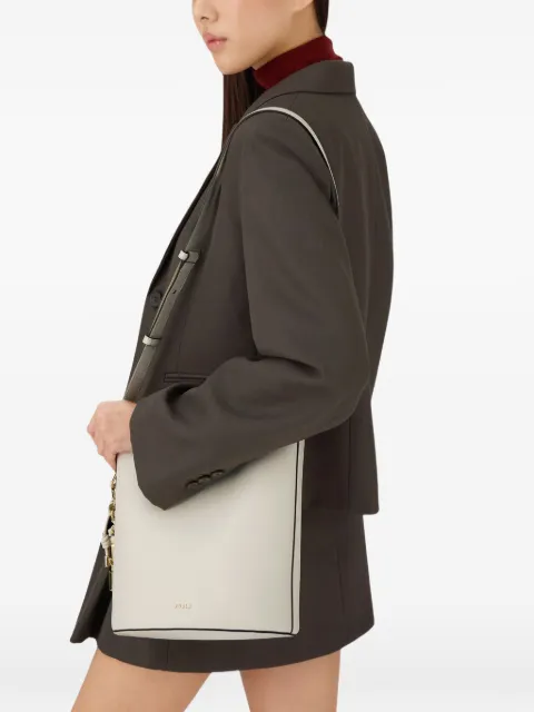 Furla Roxie logo-print bucket bag Neutrals WB01875ARE0001007