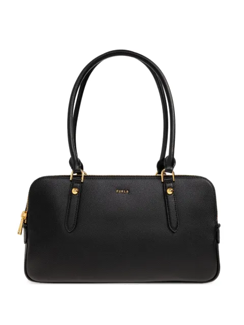 Furla medium Boston zip leather tote bag Black WB01871BX04601002