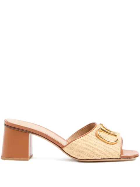 Valentino Garavani raffia sandals Brown WS0HA6THQ