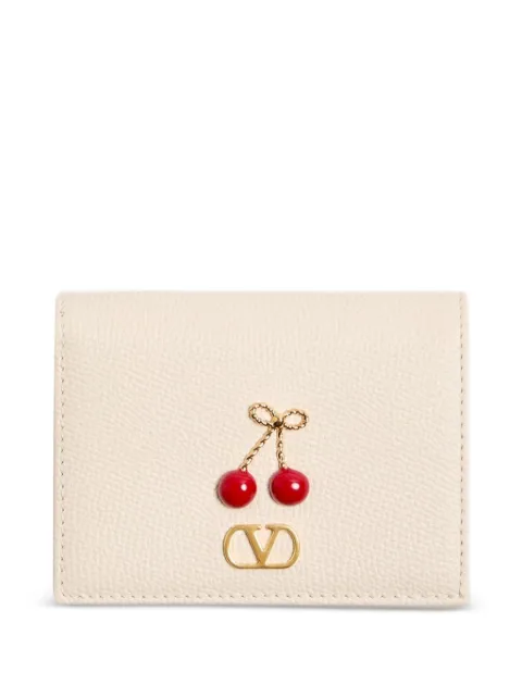 Valentino Garavani Cherryfic leather wallet Neutrals WP0AY0WGX