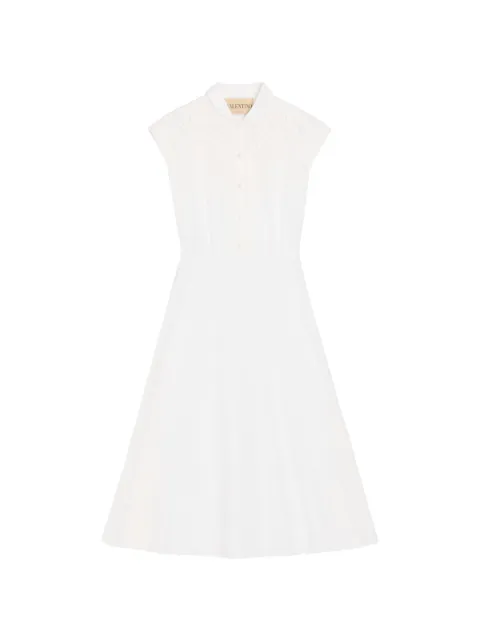 Valentino Garavani embroidered-details midi dress White BVAJR59VN