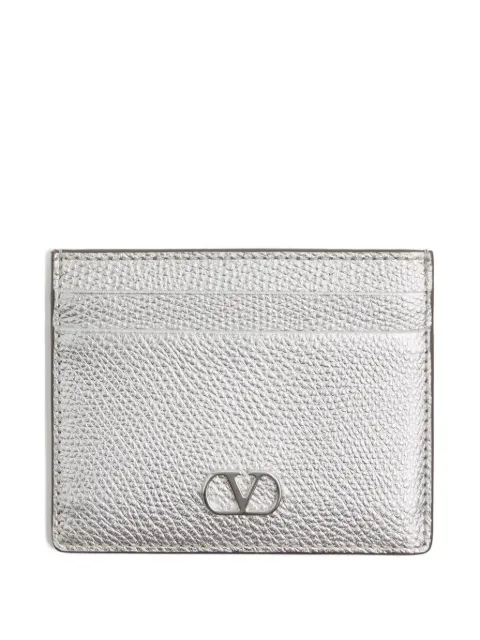 Valentino Garavani v-logo Signature card holder Silver WP0AJ7RFY