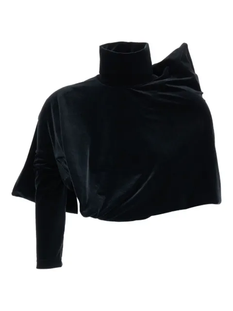 Junya Watanabe asymmetric high-neck top Black JPT0090511