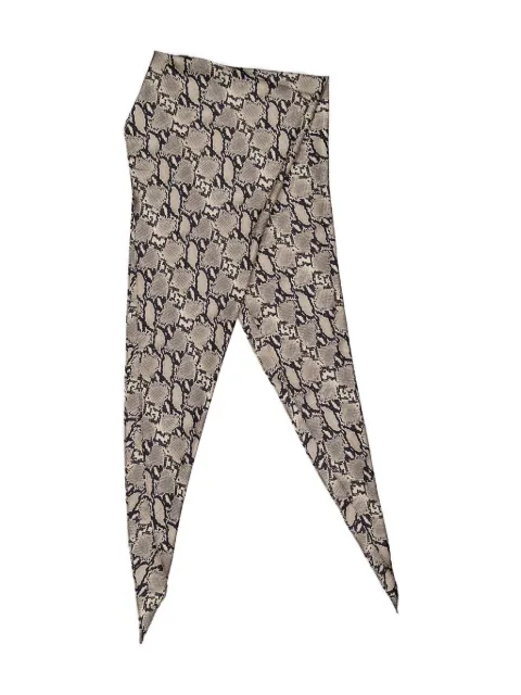 PAULA snakeskin printed twill scarf Neutrals EDON