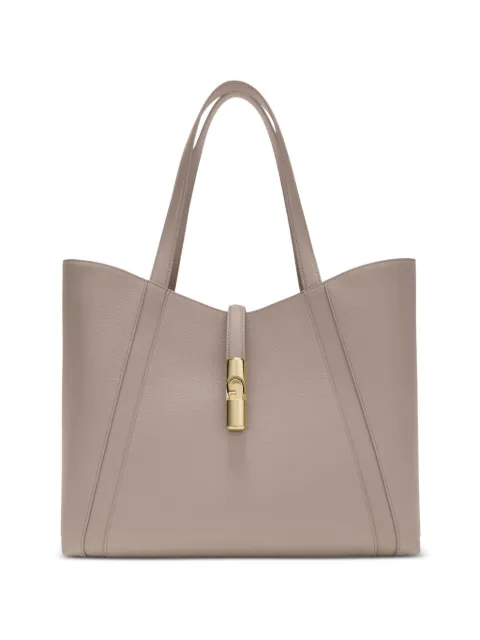 Furla Goccia grained-leather tote bag Neutrals WB01788BX33531007