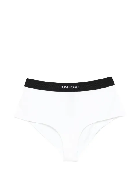 TOM FORD logo-waistband briefs White KNJ008JEX011