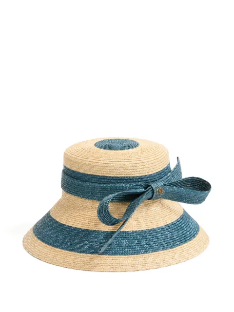 Valentino Garavani straw bow signature bucket hat Neutrals WHGA45VMD
